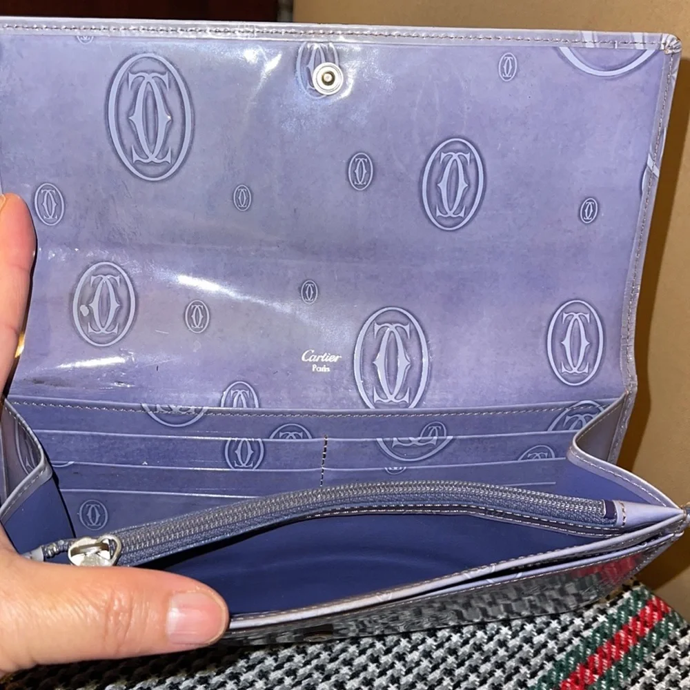 Authentic Cartier Happy Birthday Enamel Long Wallet